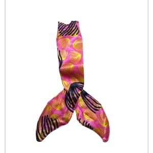 Vintage Vibrant 1990s Barbie Yellow Pink Black Mermaid Tale